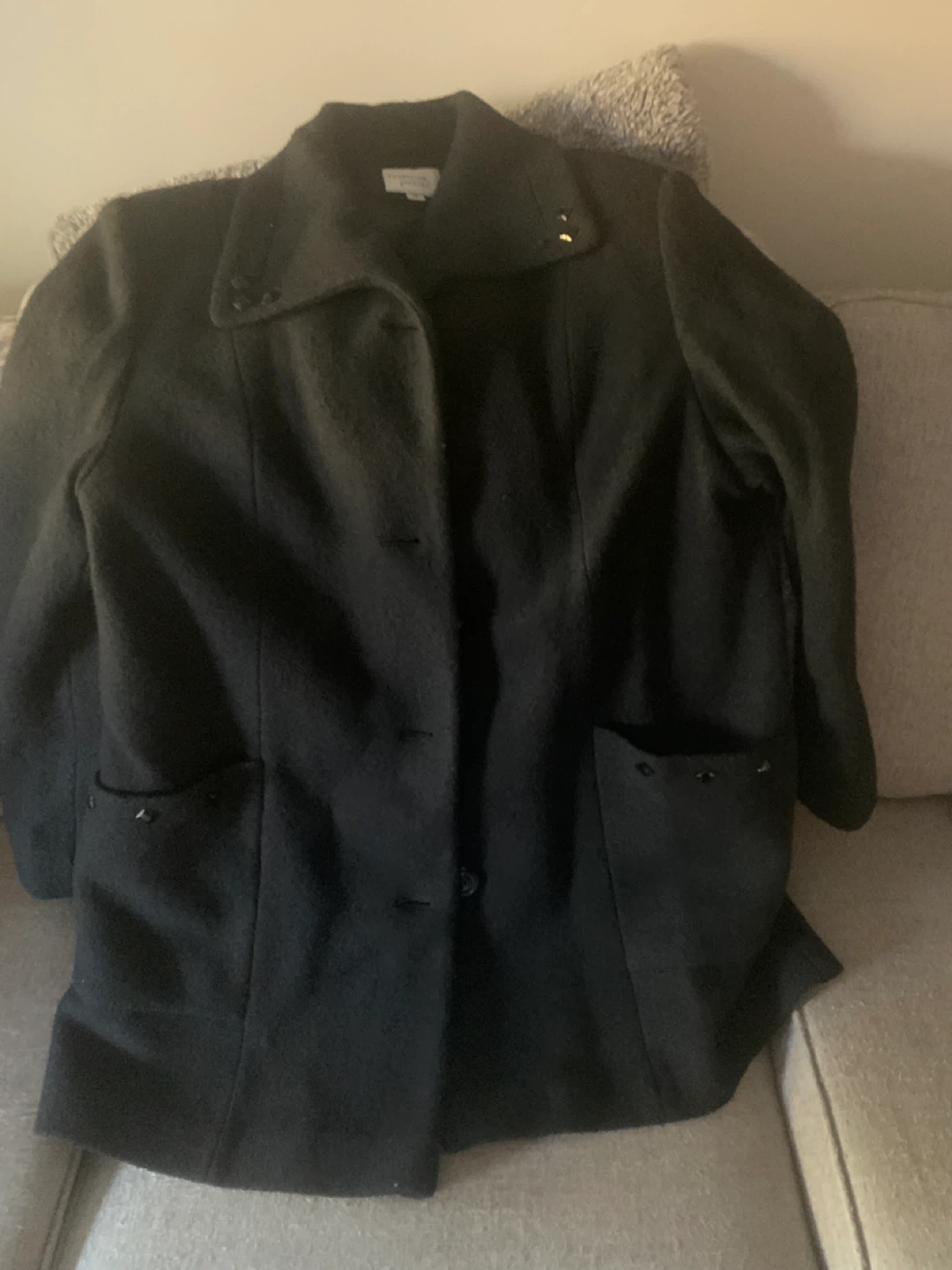 Tradition Petite Black Coat - Size 16