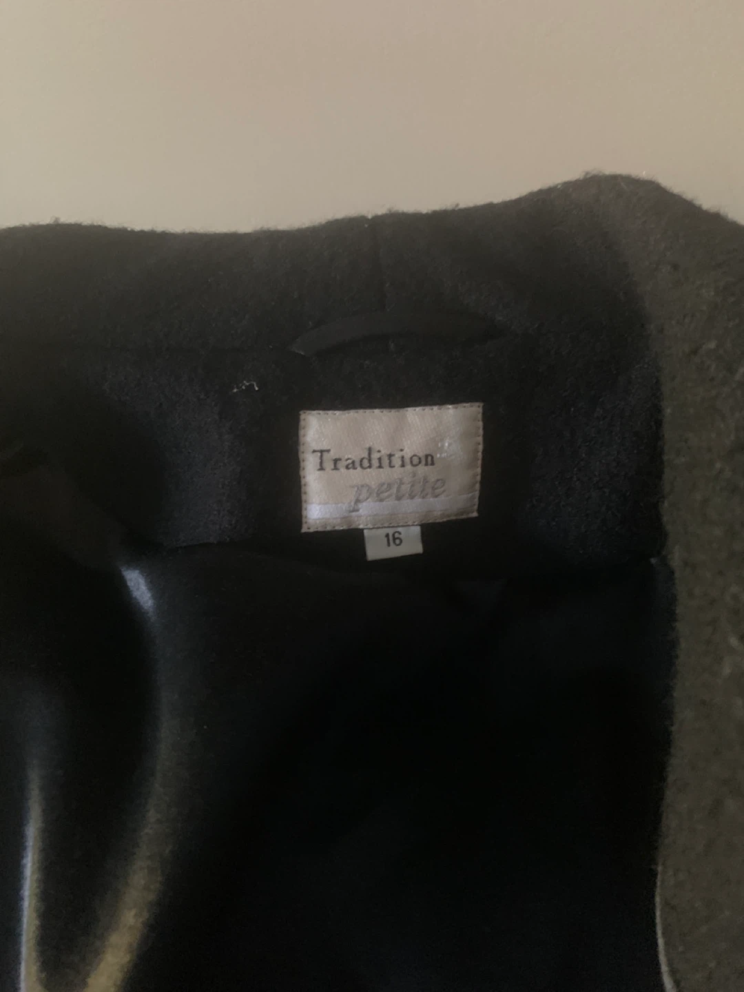 Tradition Petite Black Coat - Size 16 - photo 3