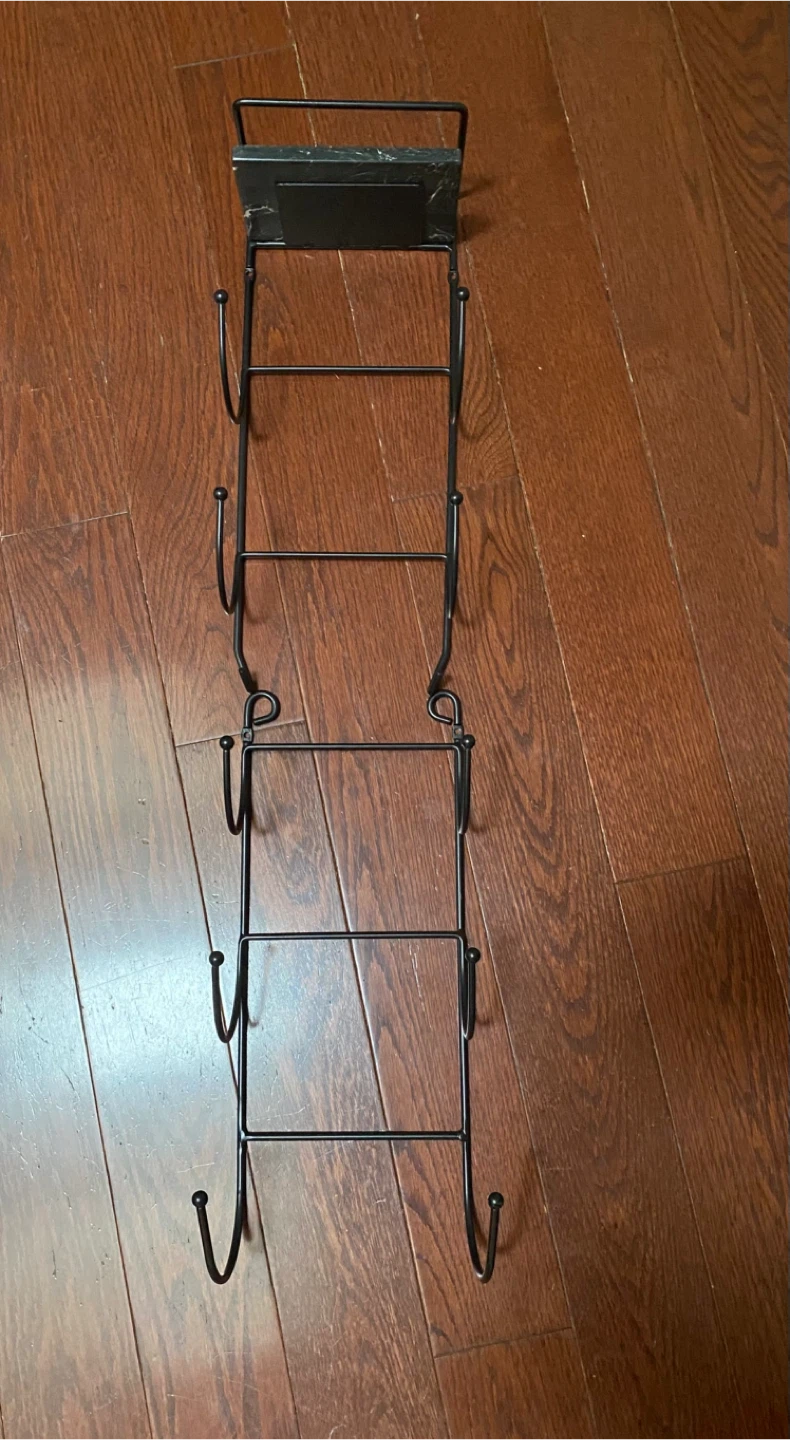 Wall Mounted Metal Wine Rack - 5 Bottle Holder - photo 2