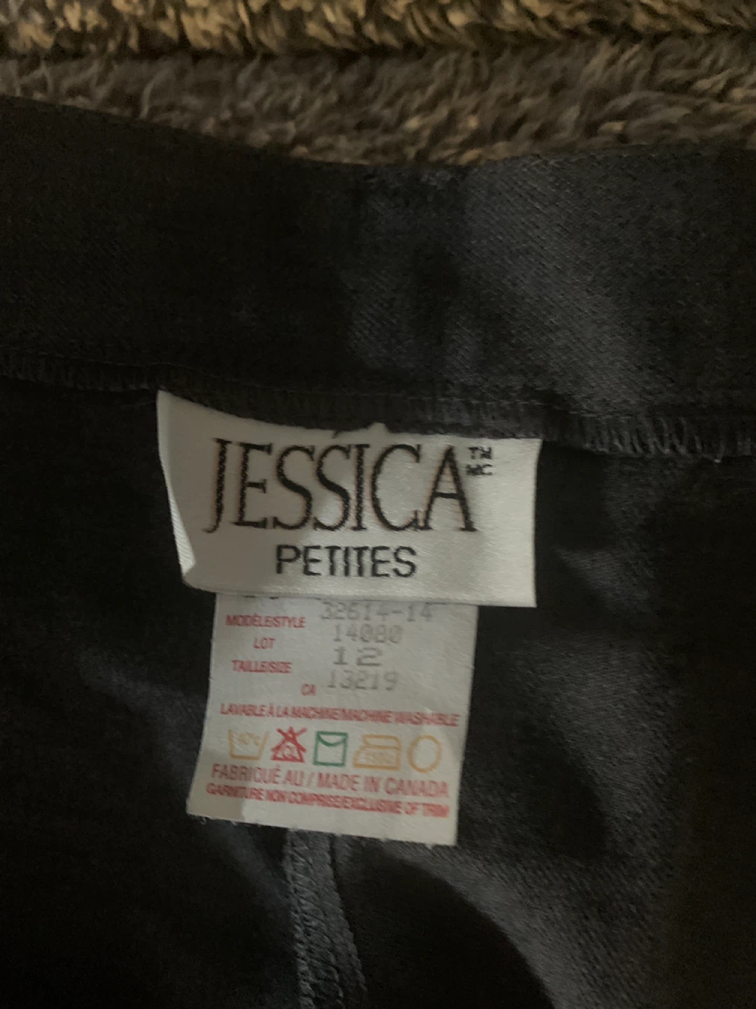 Jessica Petites Black Pants Size 12 - photo 3