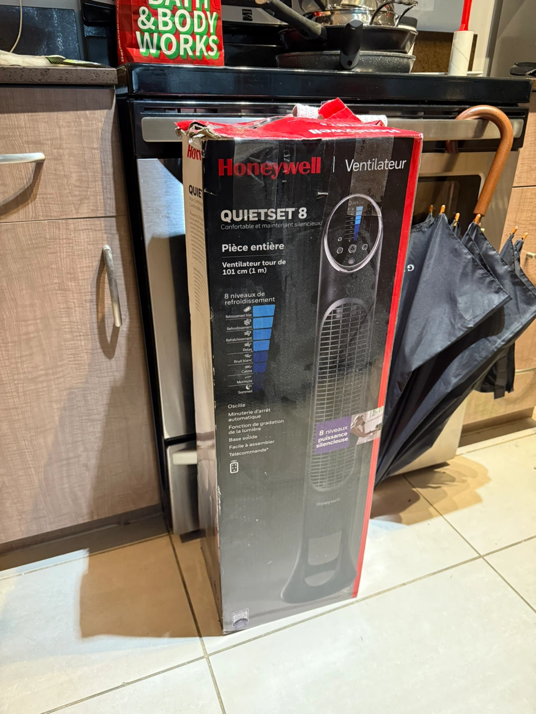 Honeywell QuietSet 8 Tower Fan - Like New!