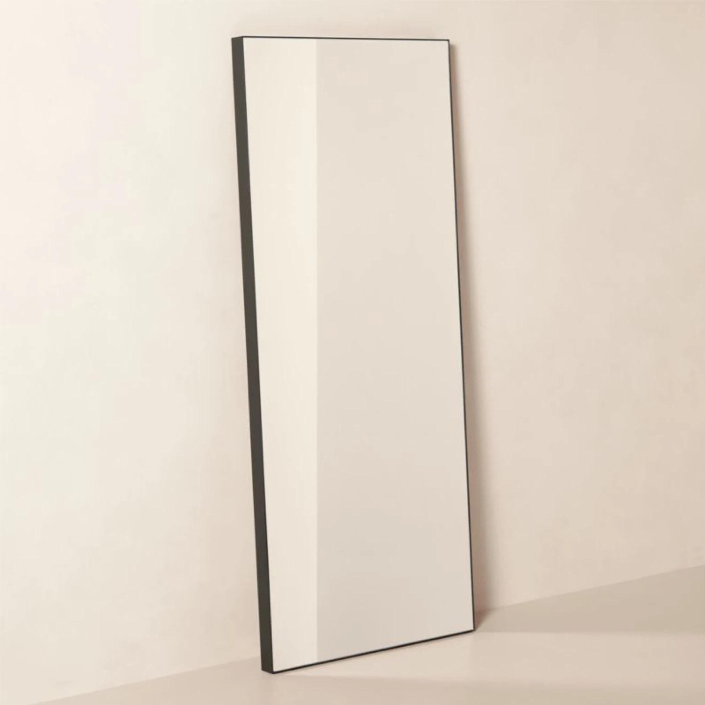 CB2 Infinity Black Floor Mirror - photo 2