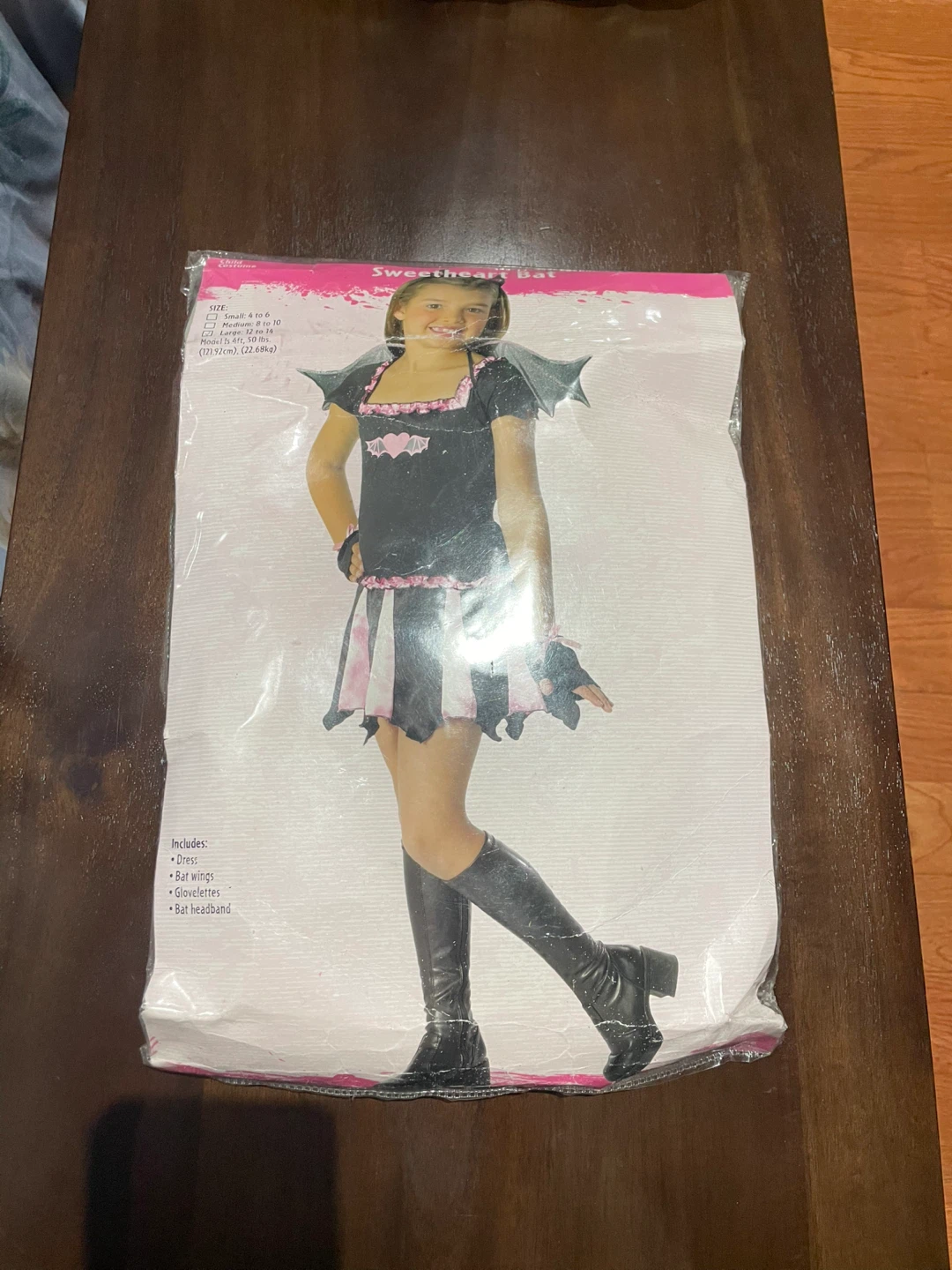 Sweetheart Bat Costume Size - Large