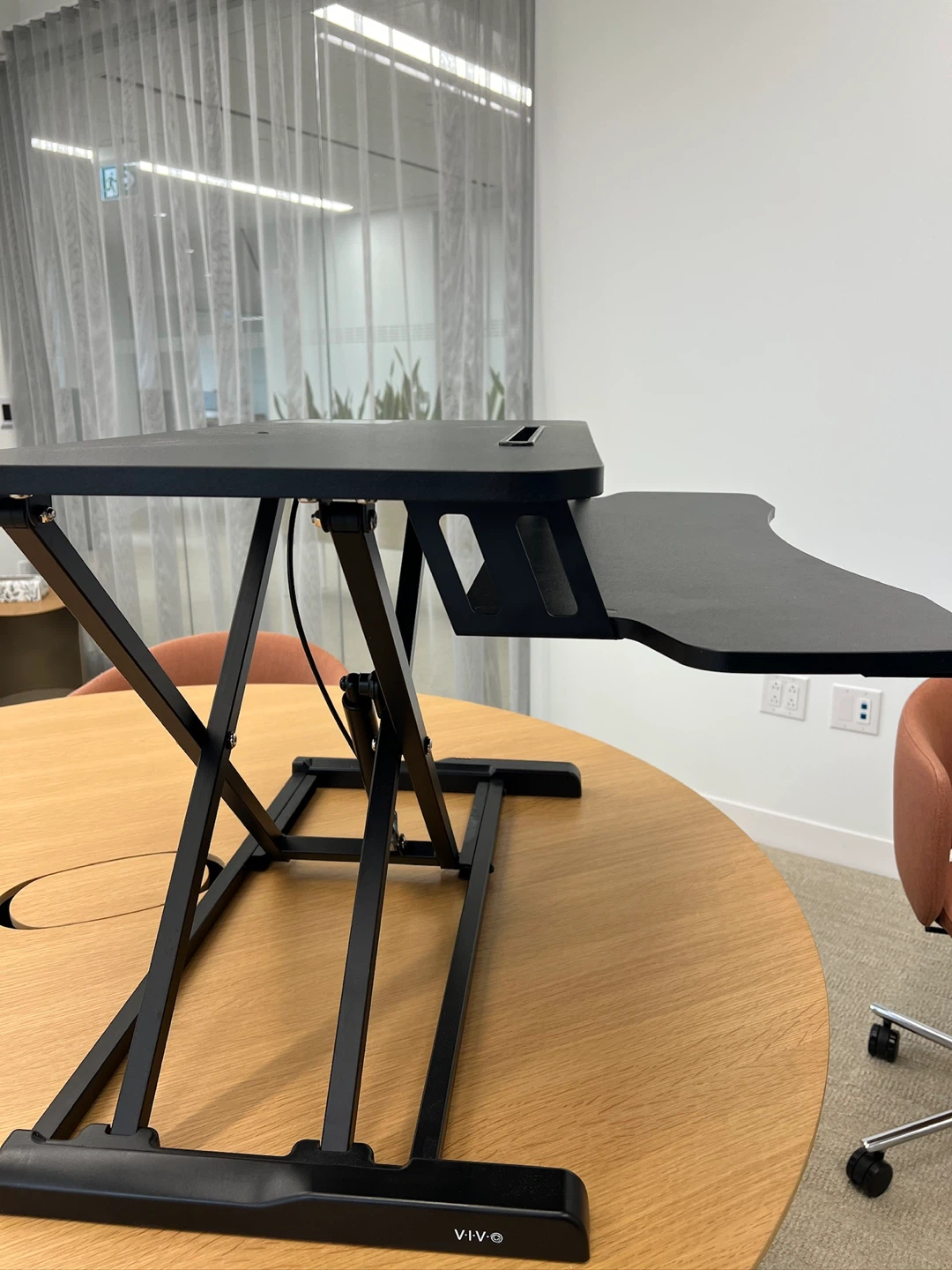 VIVO Black Height Adjustable Standing Desk Converter - photo 3