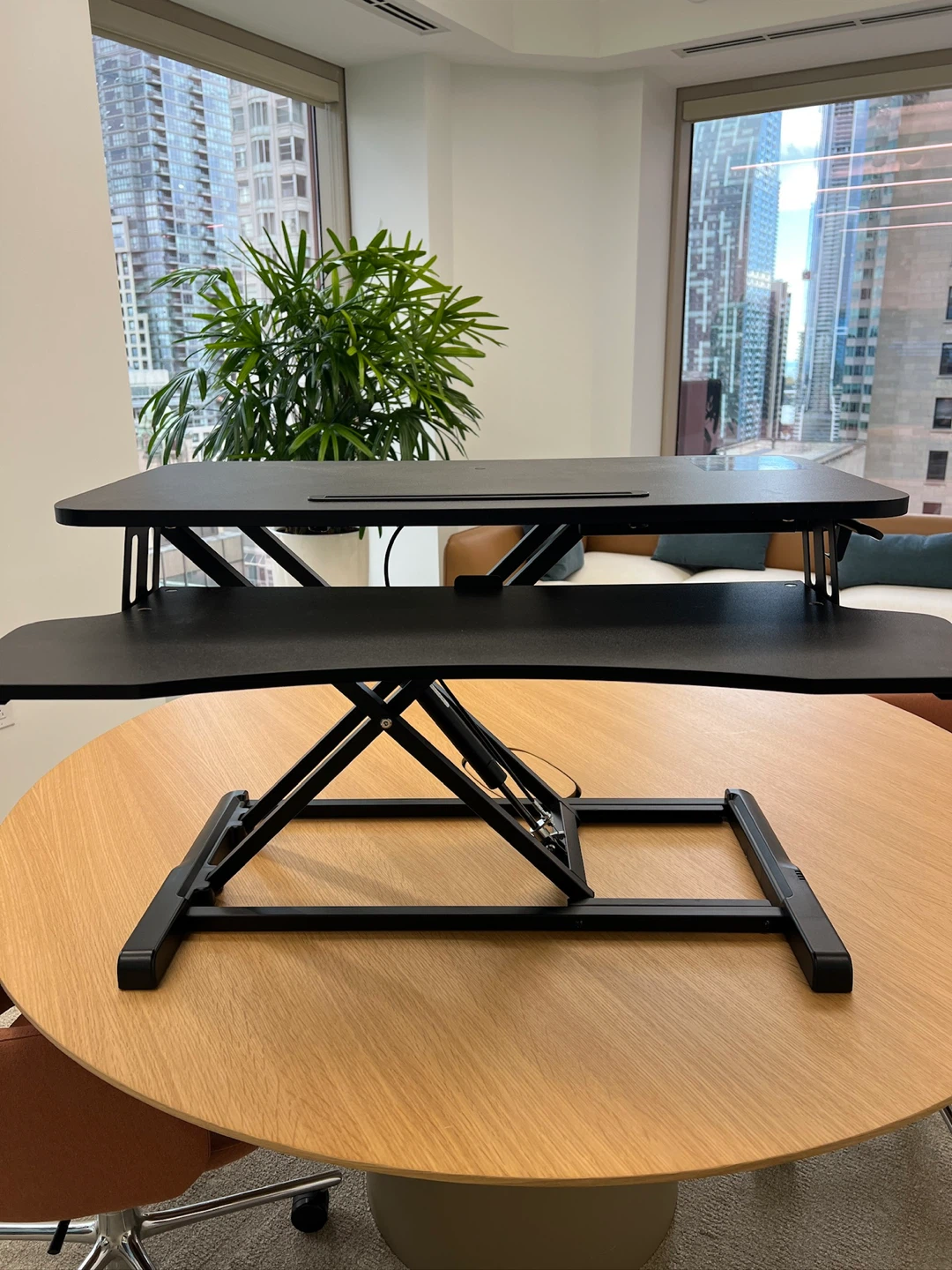 VIVO Black Height Adjustable Standing Desk Converter - photo 2