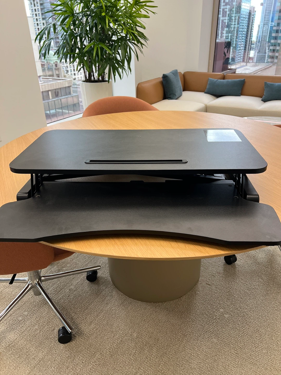 VIVO Black Height Adjustable Standing Desk Converter