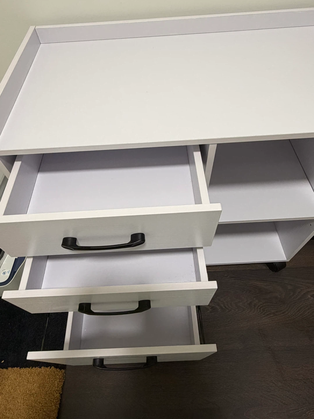 Rolanstar White 3-Drawer File Cabinet( I bought it last year - photo 5