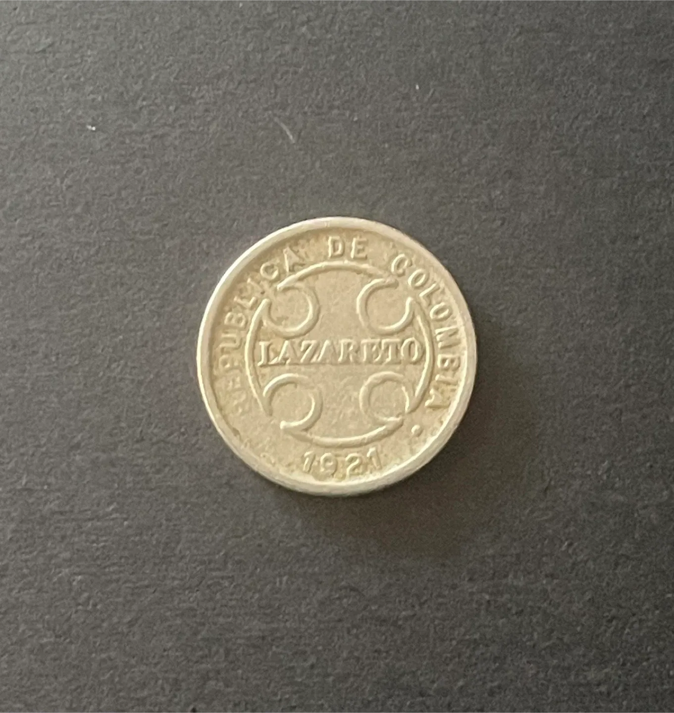 1921 Lazareto coin | 2 centavos - Colombia image indicator(2)