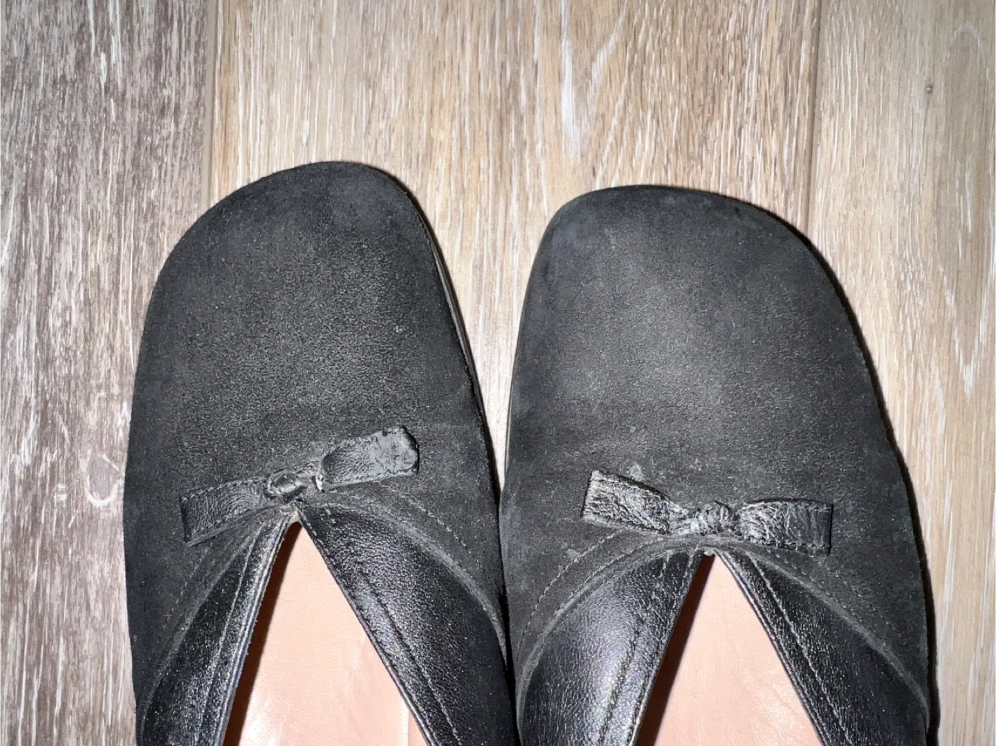 Anyi Lu Black Leather Wedge Shoes image indicator(3)