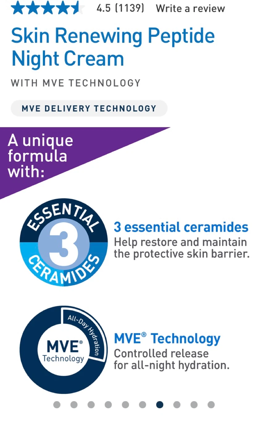 CeraVe Skin Renewing Peptide Night Cream - photo 3