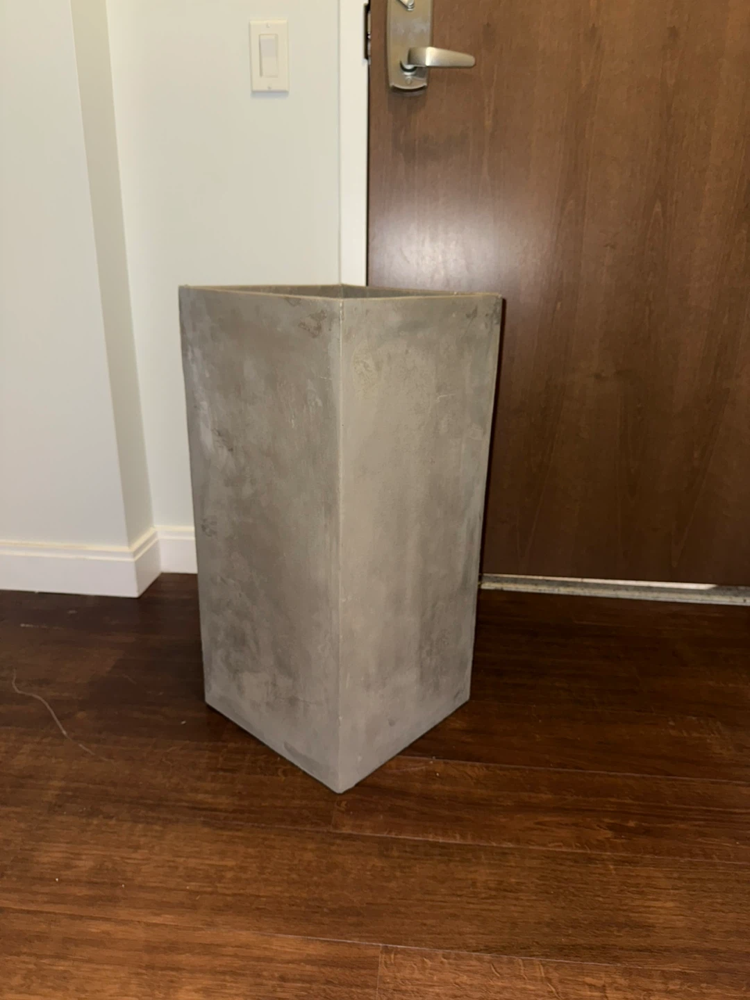 Concrete Square Planter - 14x14x28 in