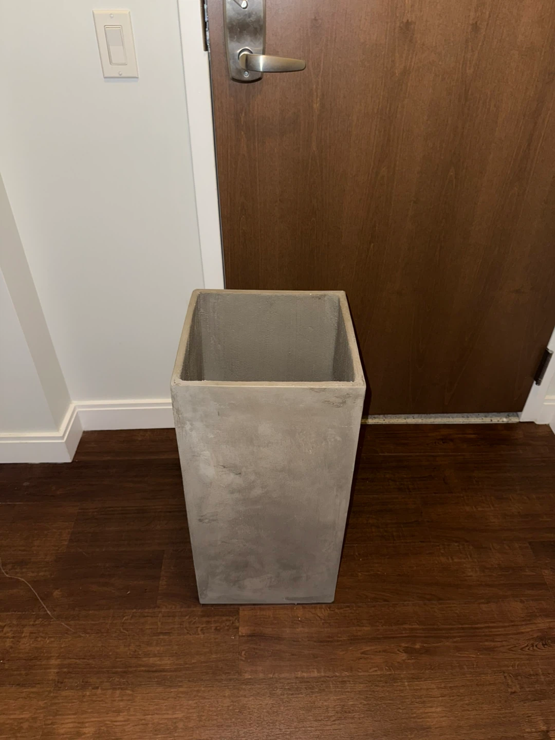 Concrete Square Planter - 14x14x28 in - photo 3