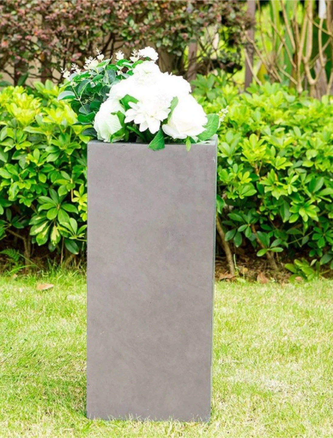 Concrete Square Planter - 14x14x28 in - photo 5