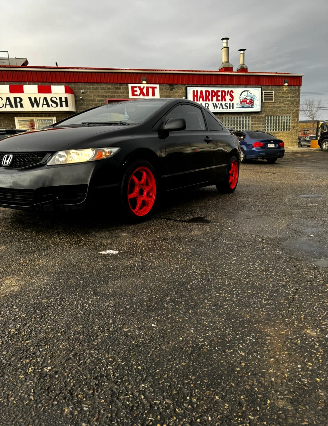 17 Inch Red Alloy Rims + Tires