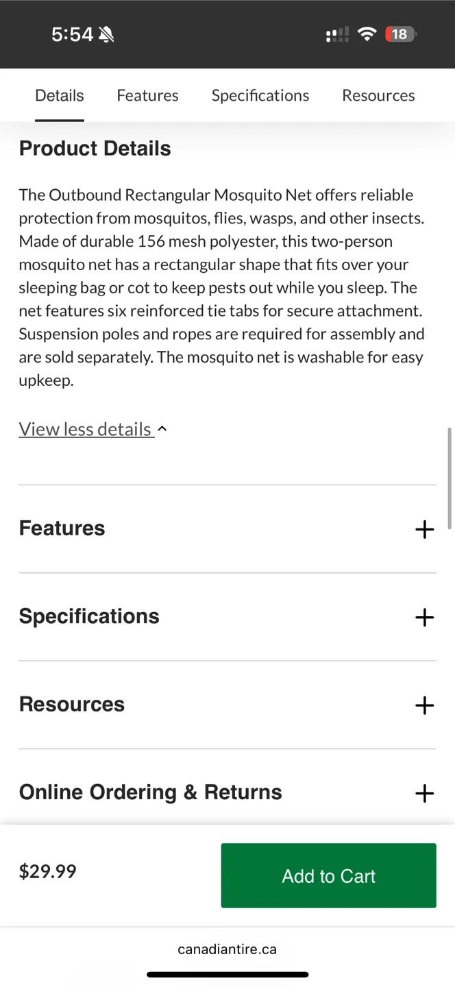 Outbound Double-Wide Mosquito Net - New! image indicator(3)