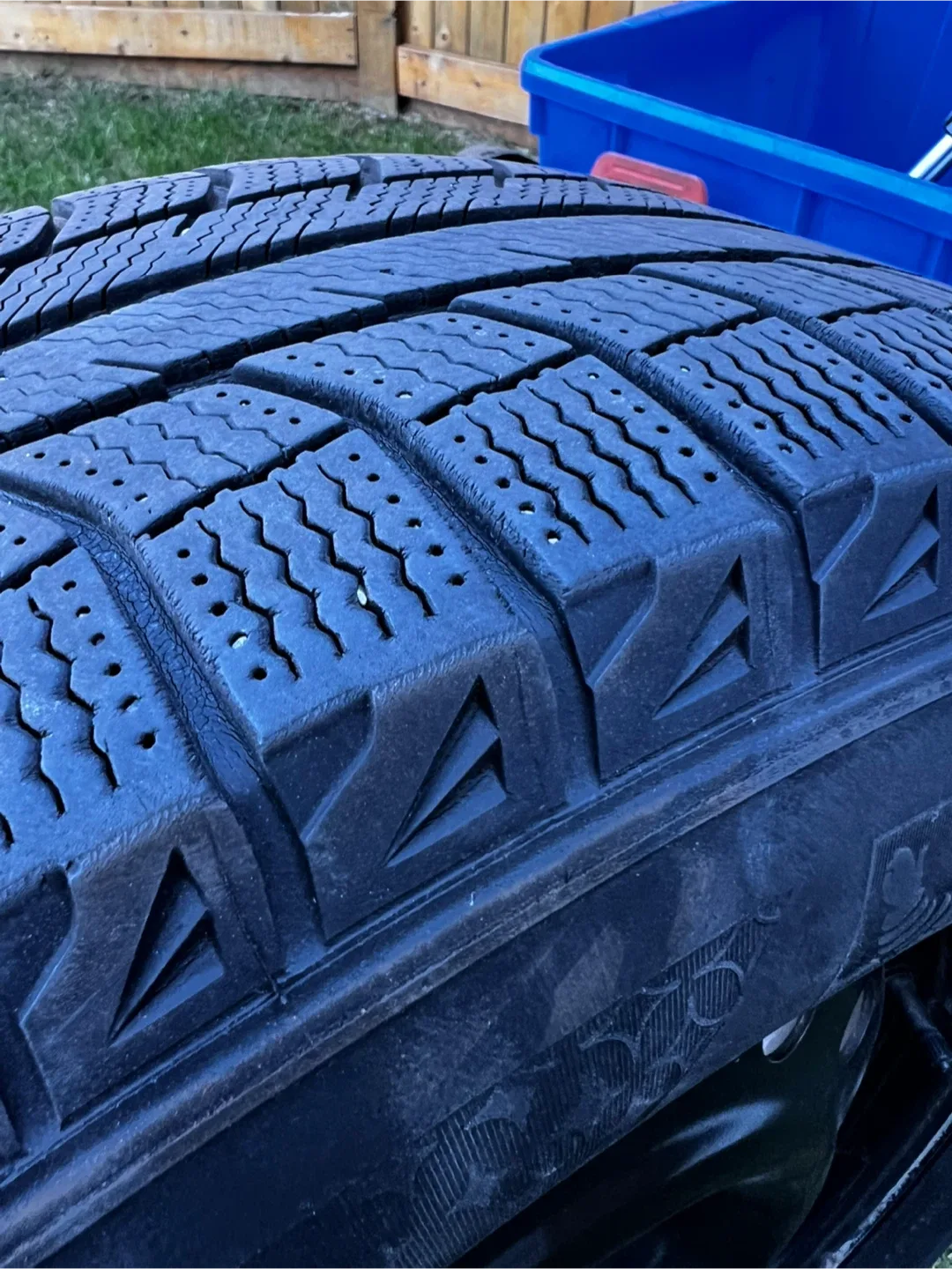 Used Michelin X-Ice Snow tires 235/65R17 on Steel Rims image indicator(7)