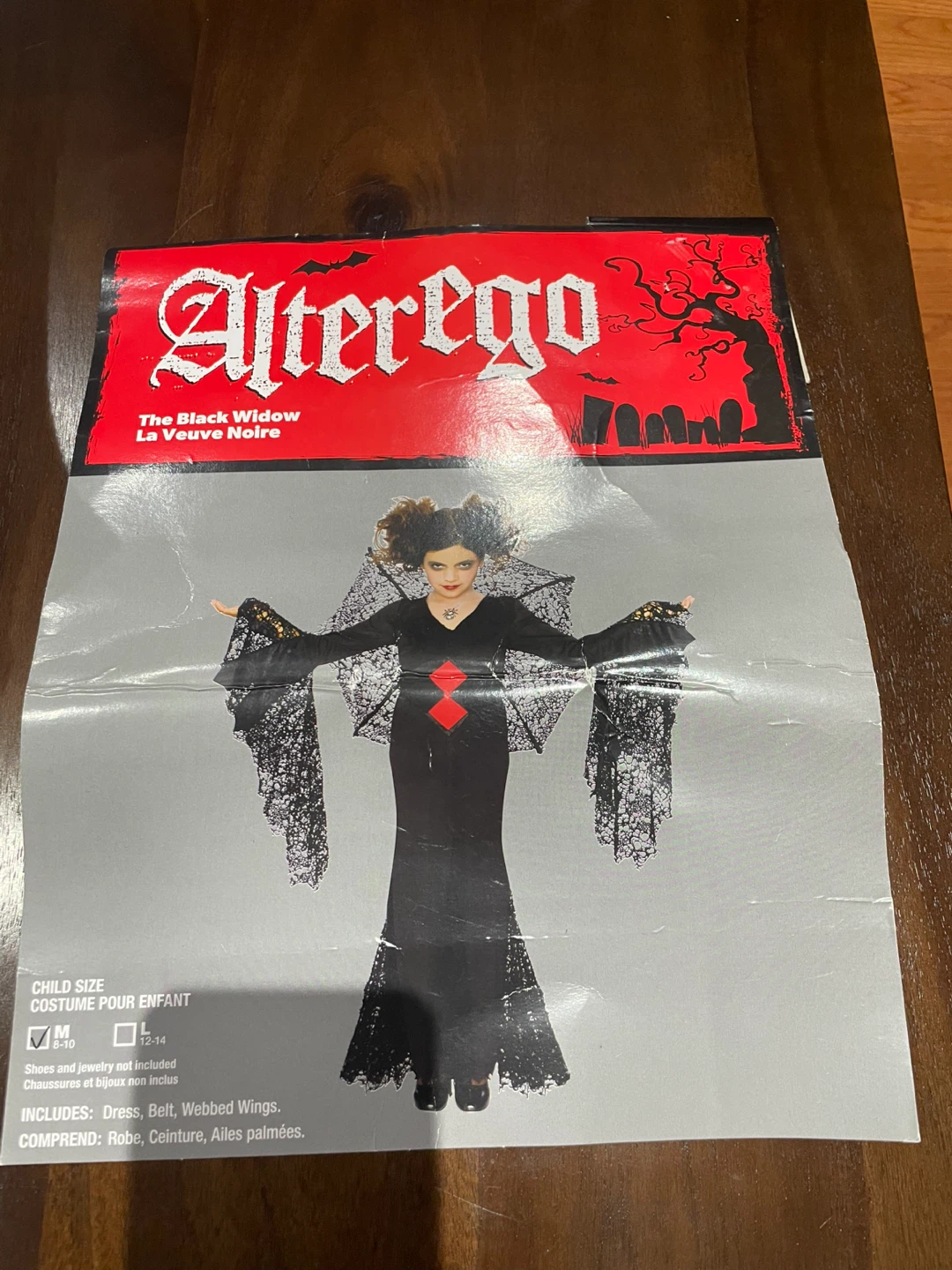 Alter Ego Black Widow Costume - Child Size M (8-10) - photo 3