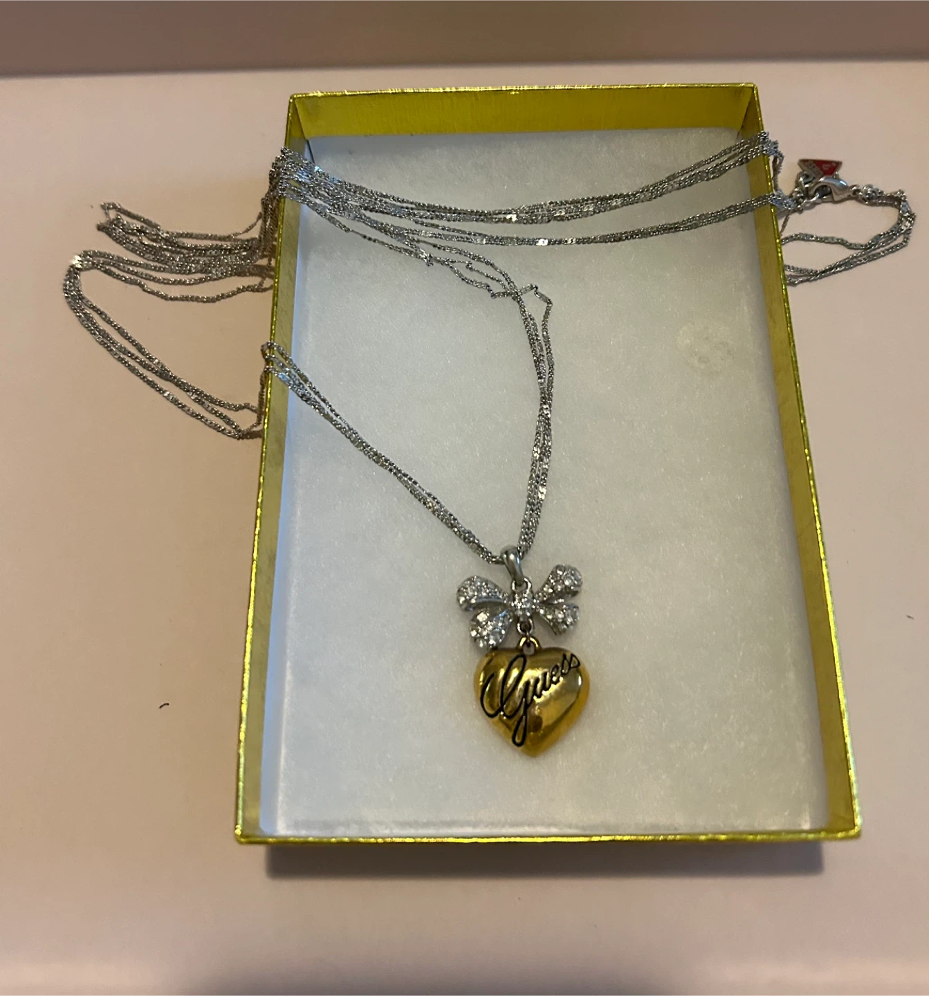 Guess Necklace with Heart Pendant