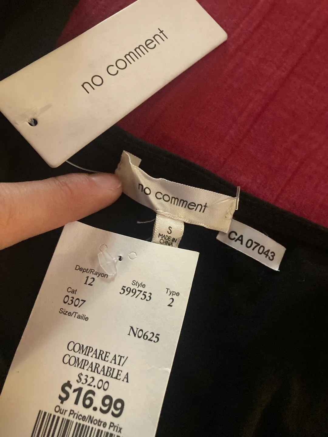 No Comment Black Polka Dot Top - Size S image indicator(3)