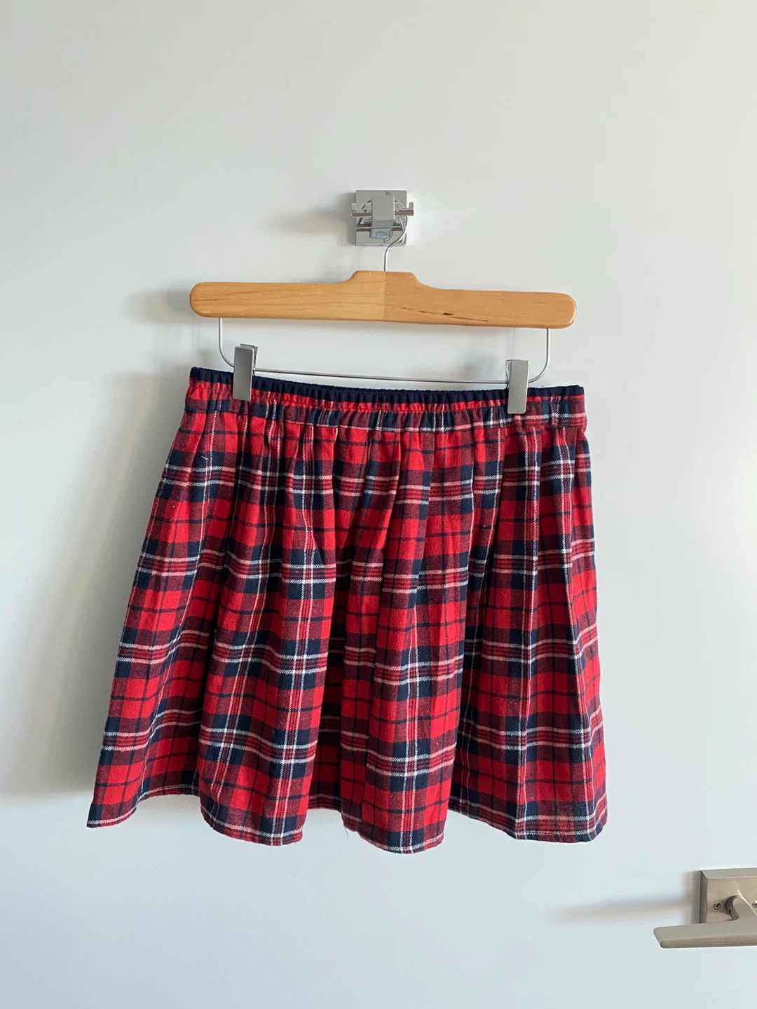 Red Plaid Skirt