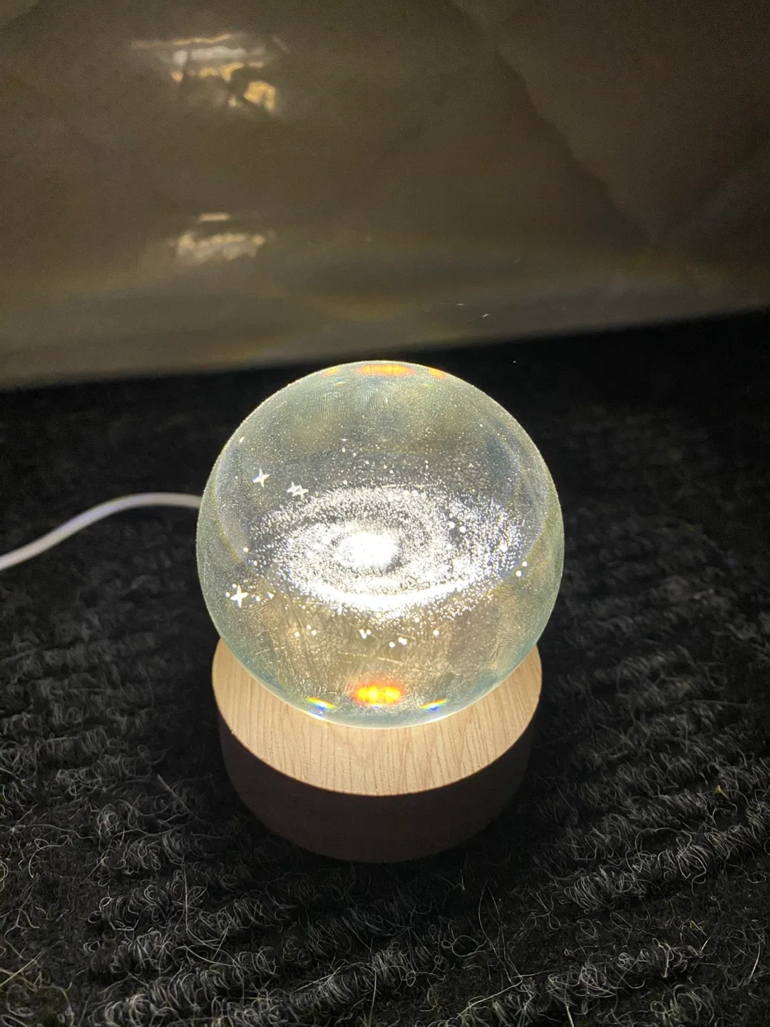 Milkey Galaxy Crystal Ball Night Light thumbnail