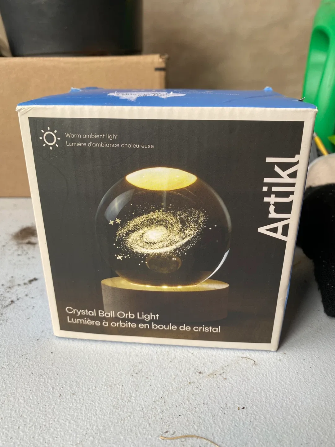 Milkey Galaxy Crystal Ball Night Light image indicator(5)