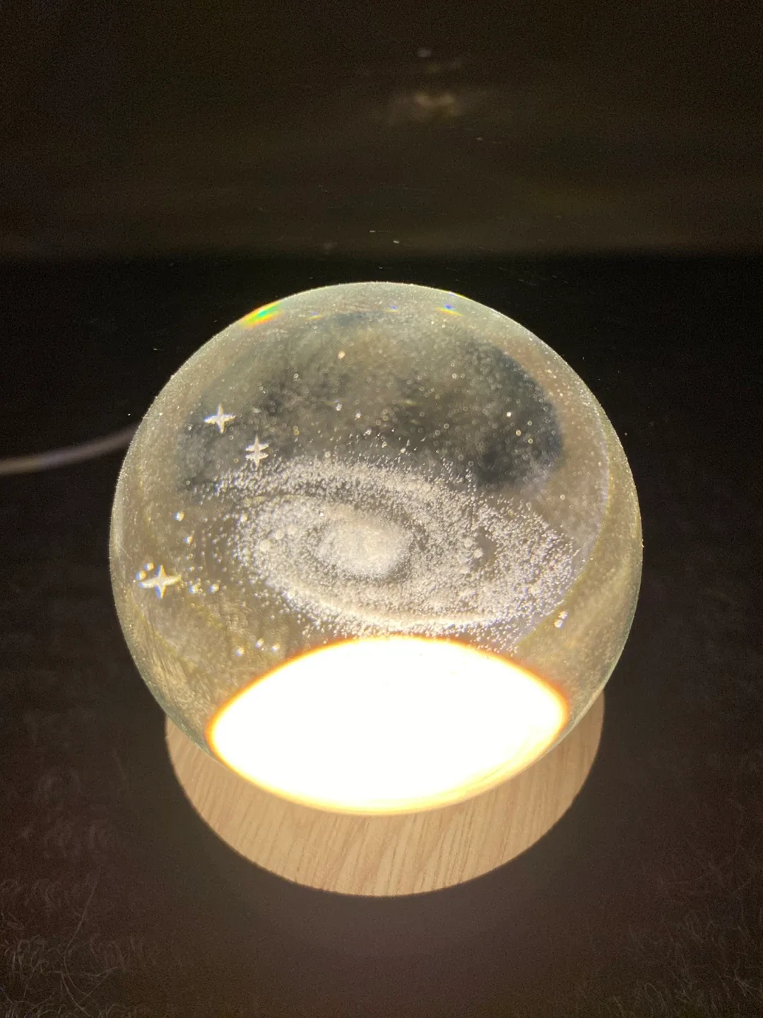 Milkey Galaxy Crystal Ball Night Light image indicator(3)