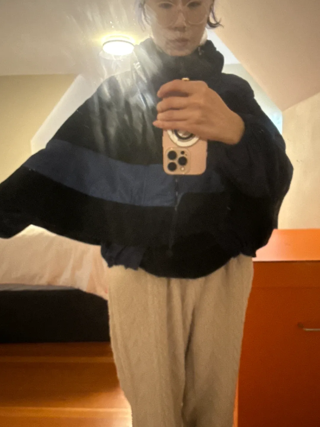 Moncler Down Puffer Jacket - Blue & Black image indicator(3)