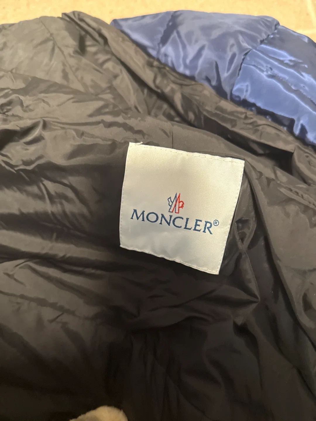 Moncler Down Puffer Jacket - Blue & Black image indicator(5)