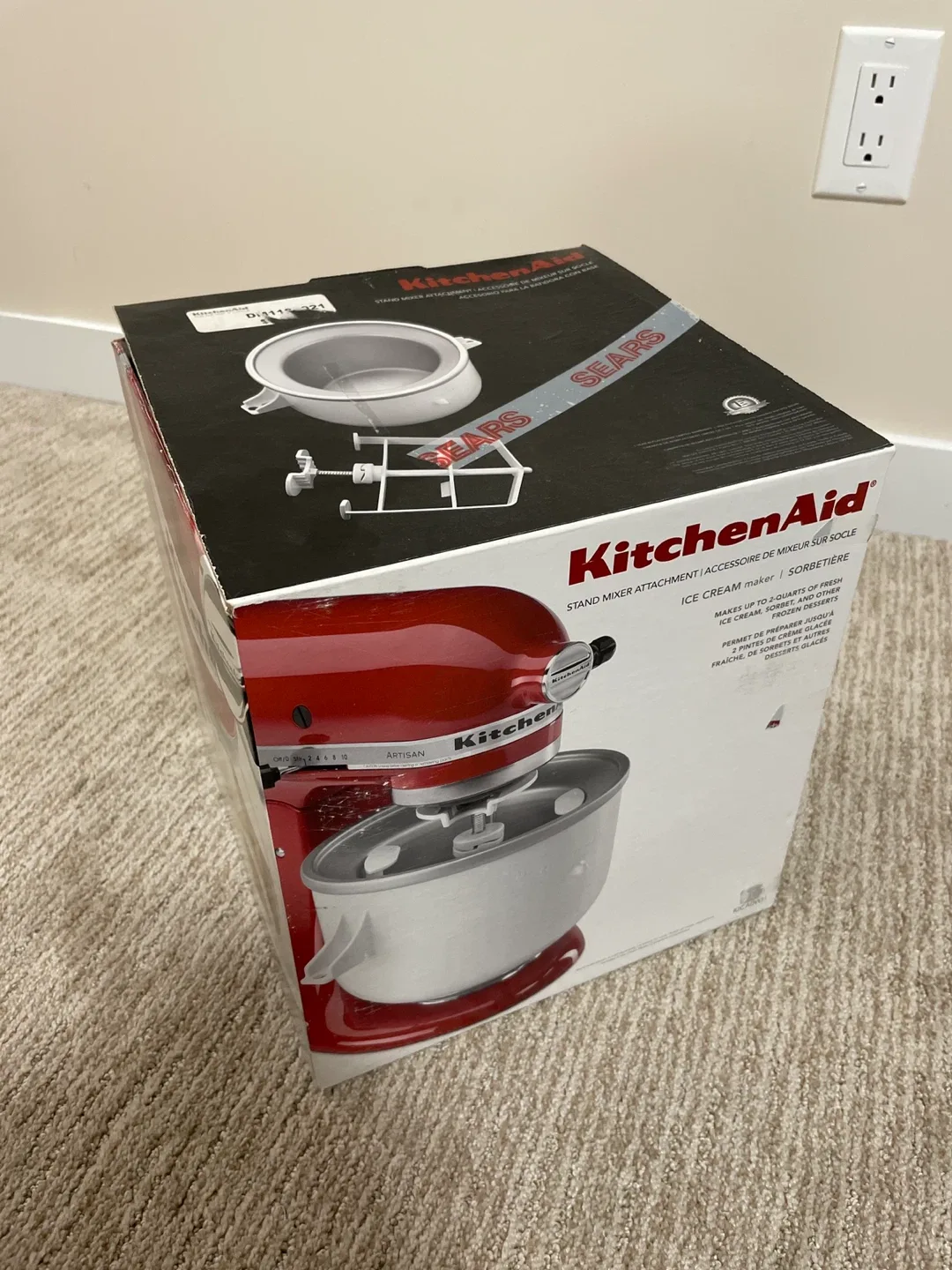 KitchenAid Stand Mixer Ice Cream Maker Attachment thumbnail