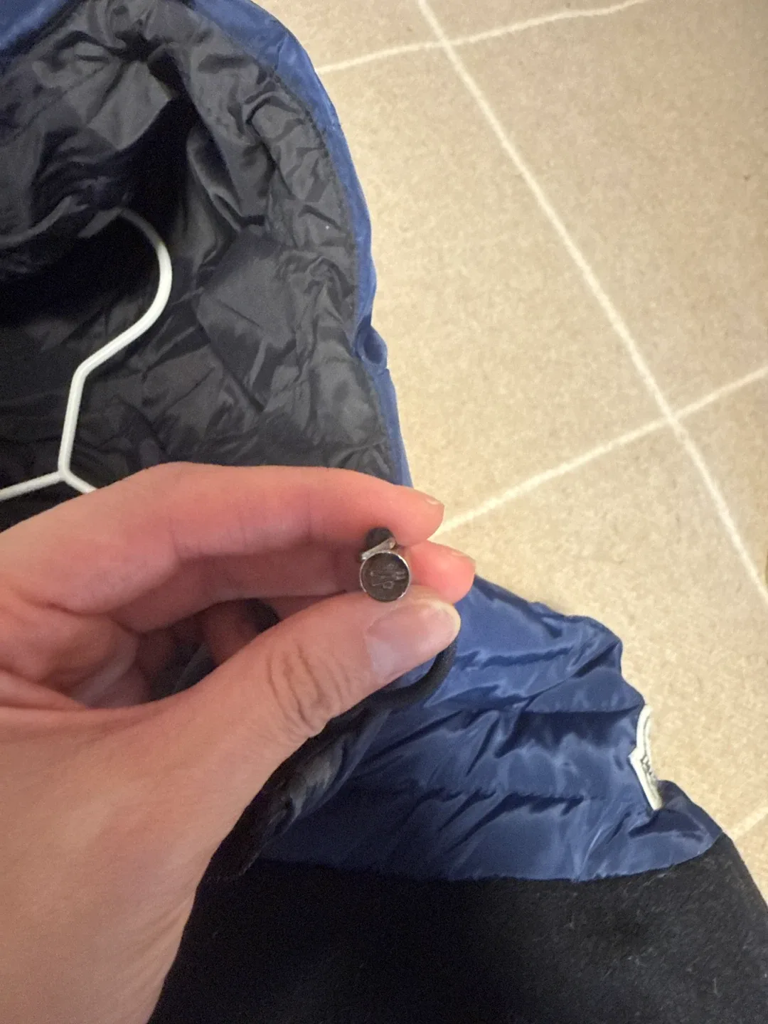 Moncler Down Puffer Jacket - Blue & Black image indicator(9)