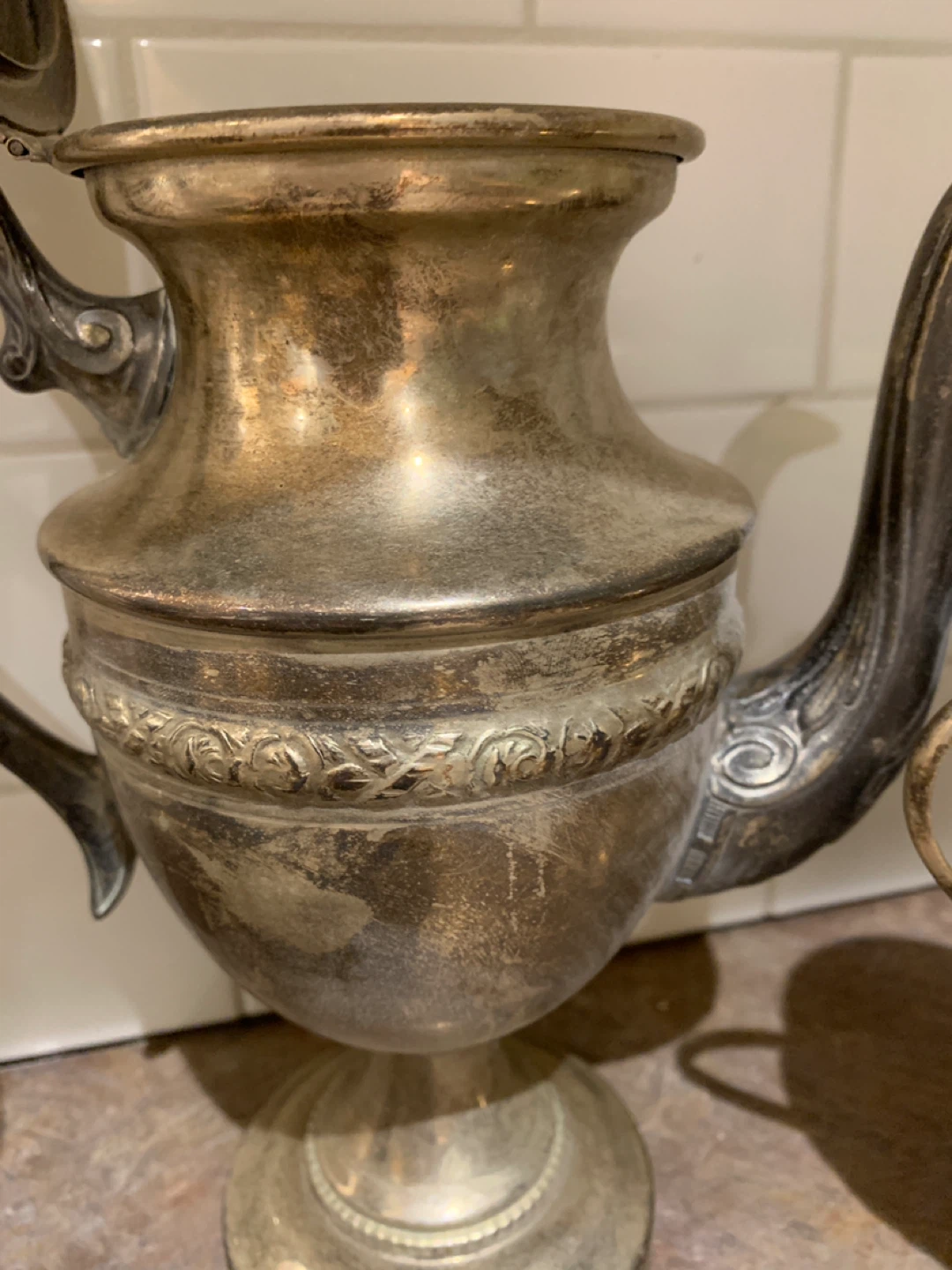 Antique Silver Plated Tea Set - photo 4