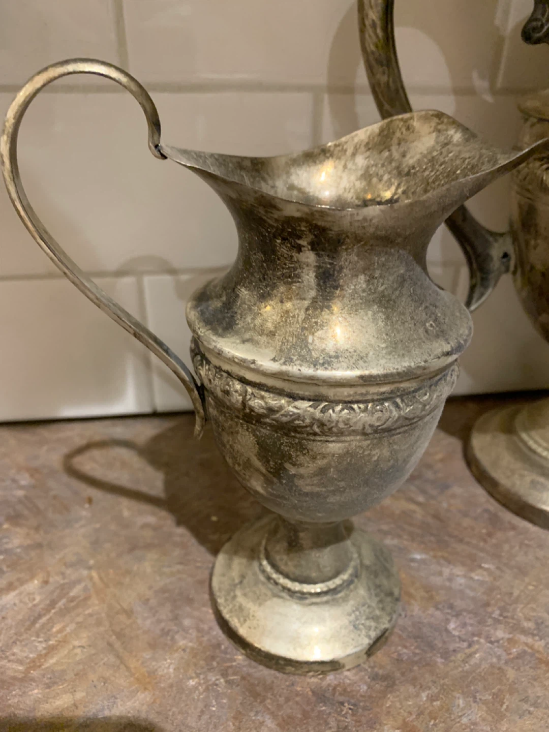 Antique Silver Plated Tea Set - photo 3