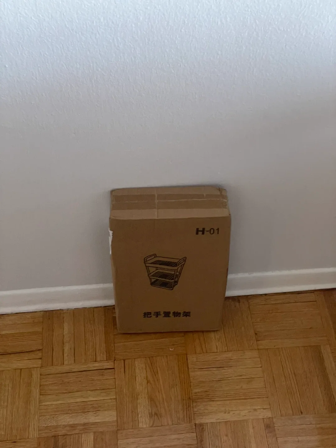 3-Tier Rolling Cart - White