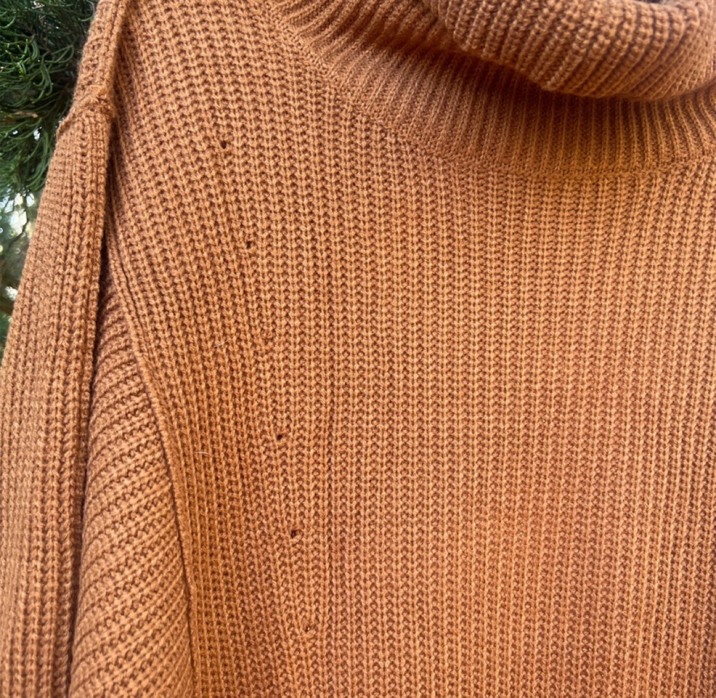 NEW! Oversized Brown Knit Turtleneck Sweater - photo 4