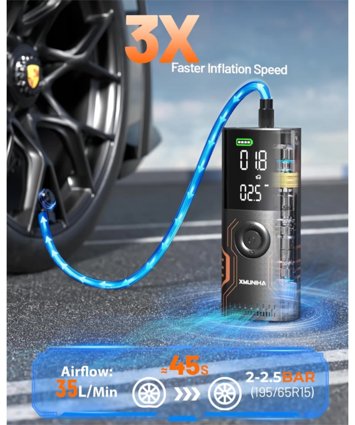 Tire Inflator - Portable Air Compressor - photo 4