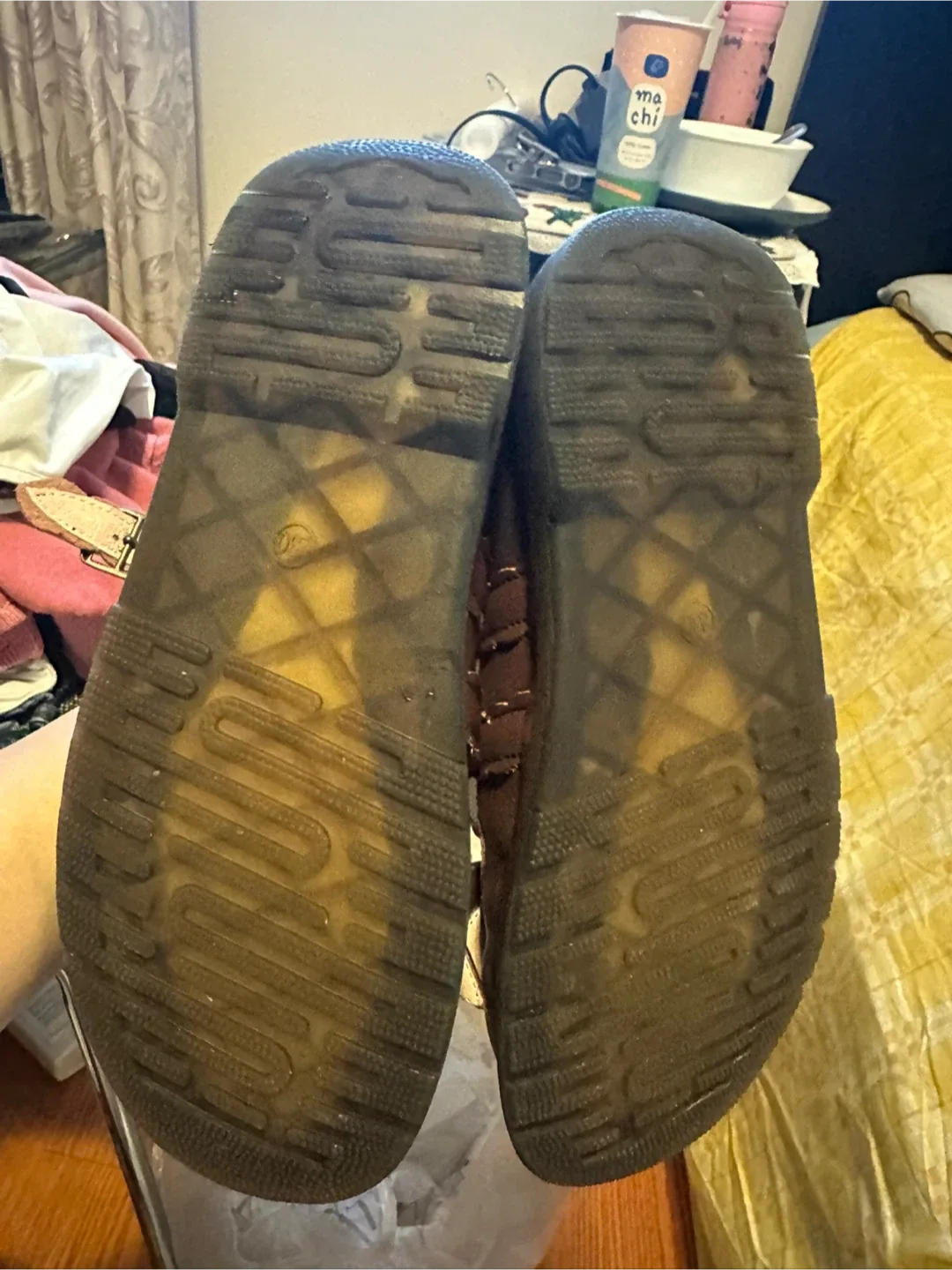 Brown Lolita real leather Shoes with Bows size 5 image indicator(6)