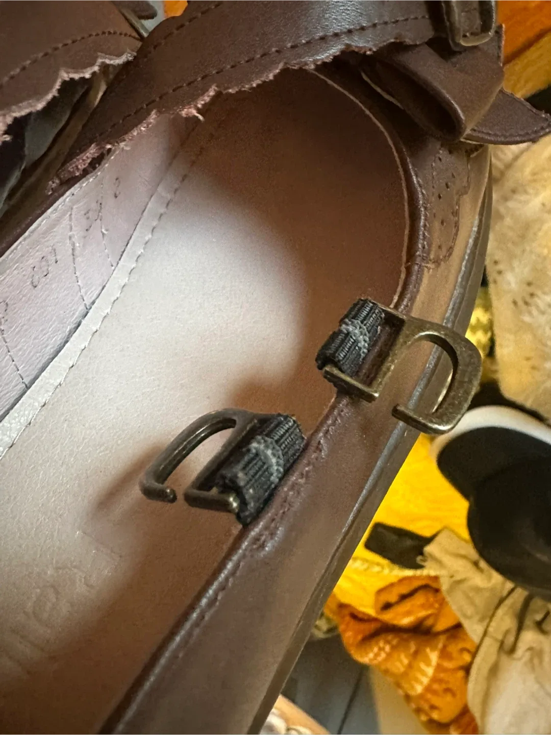 Brown Lolita real leather Shoes with Bows size 5 image indicator(5)