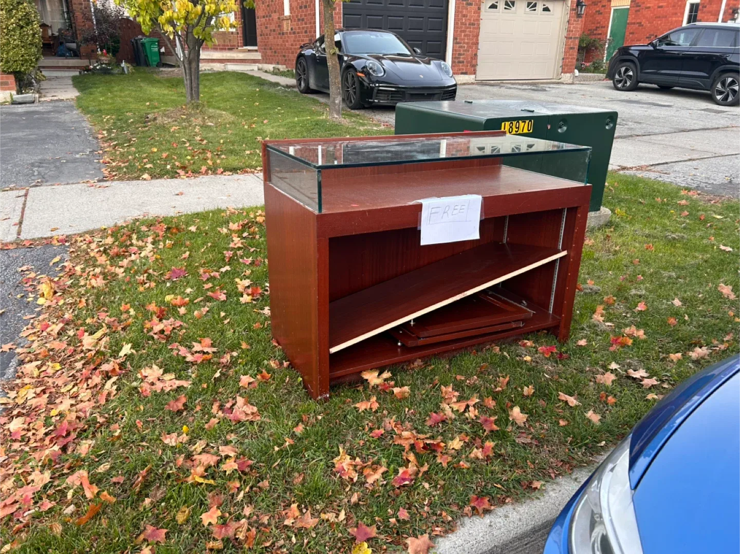 Free Wood and Glass Display Cabinet thumbnail