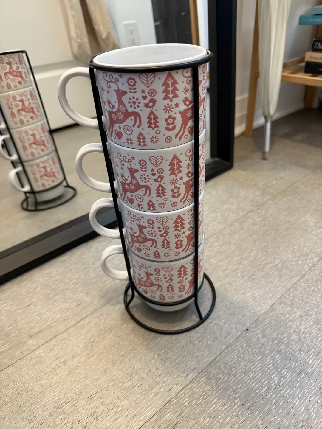 Stackable Mugs with Metal Stand thumbnail