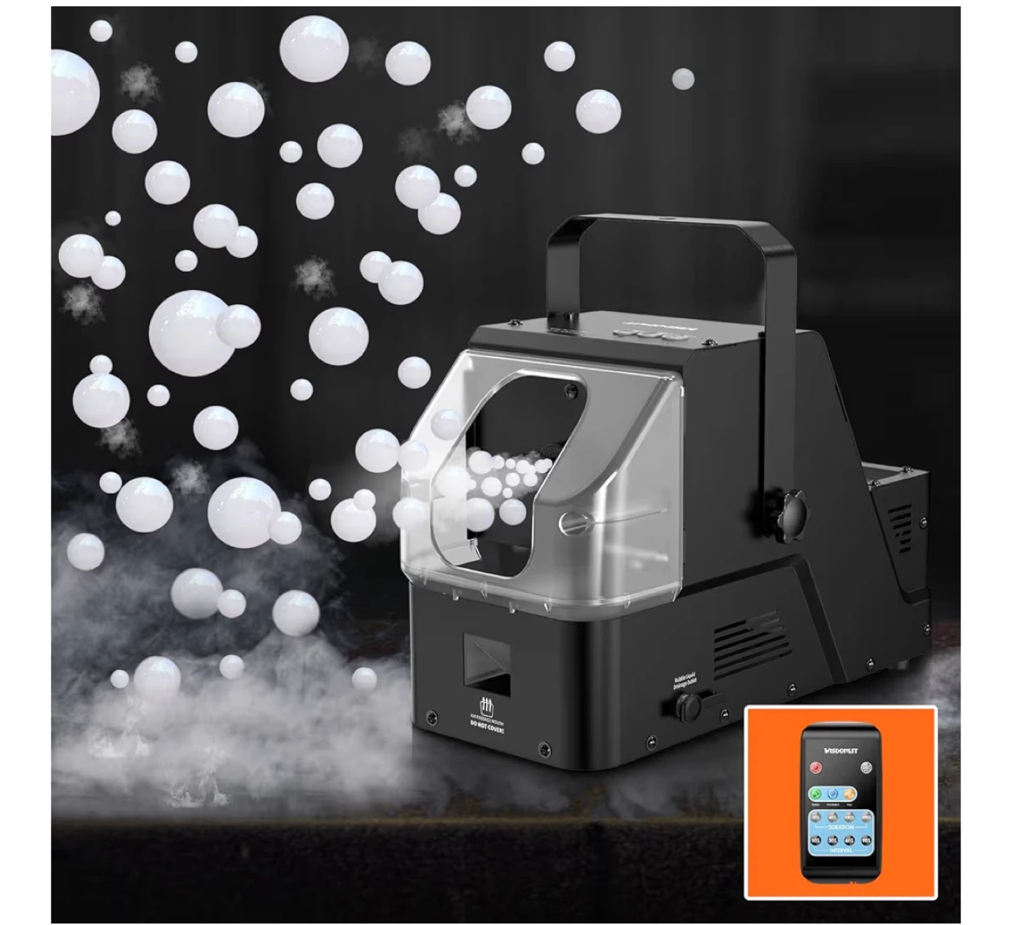 Wisdomlit 3 in 1 Bubble Fog Machine