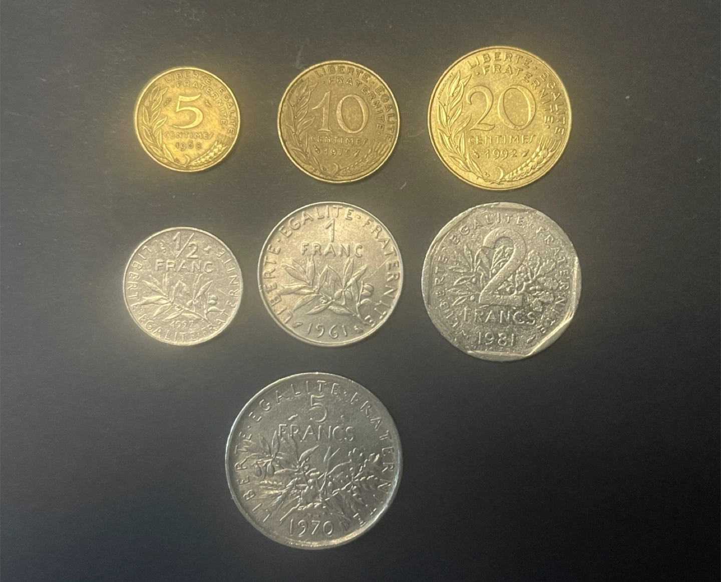 French coin set