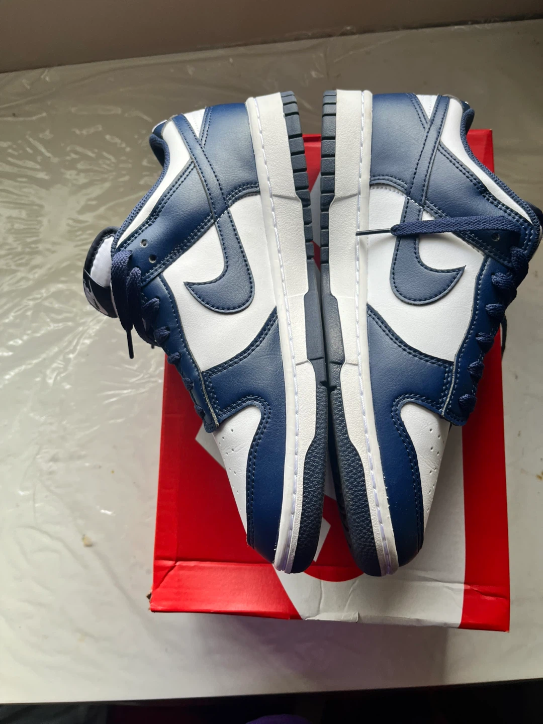 Nike Dunk Low Retro White/Navy - Size 9.5 - photo 2