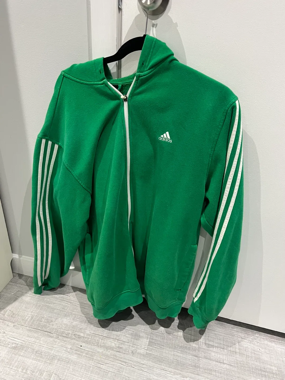 Adidas Green Zip-Up Hoodie image indicator(2)
