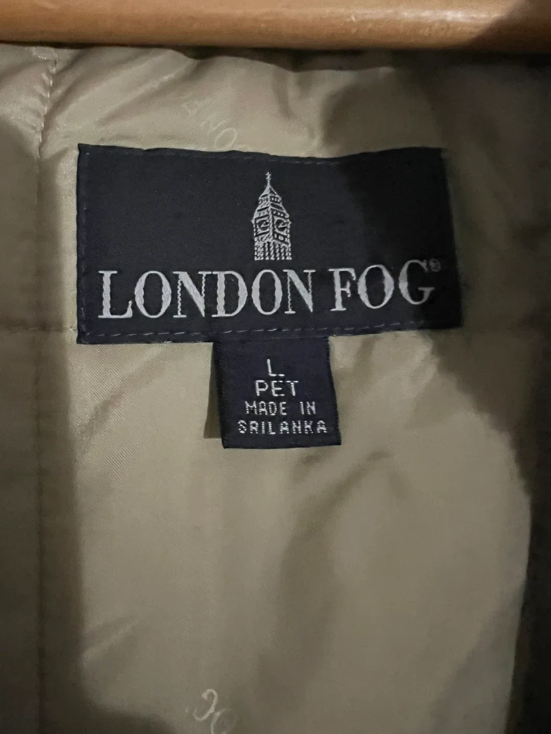 London Fog L Petite Tan Hooded coat image indicator(4)