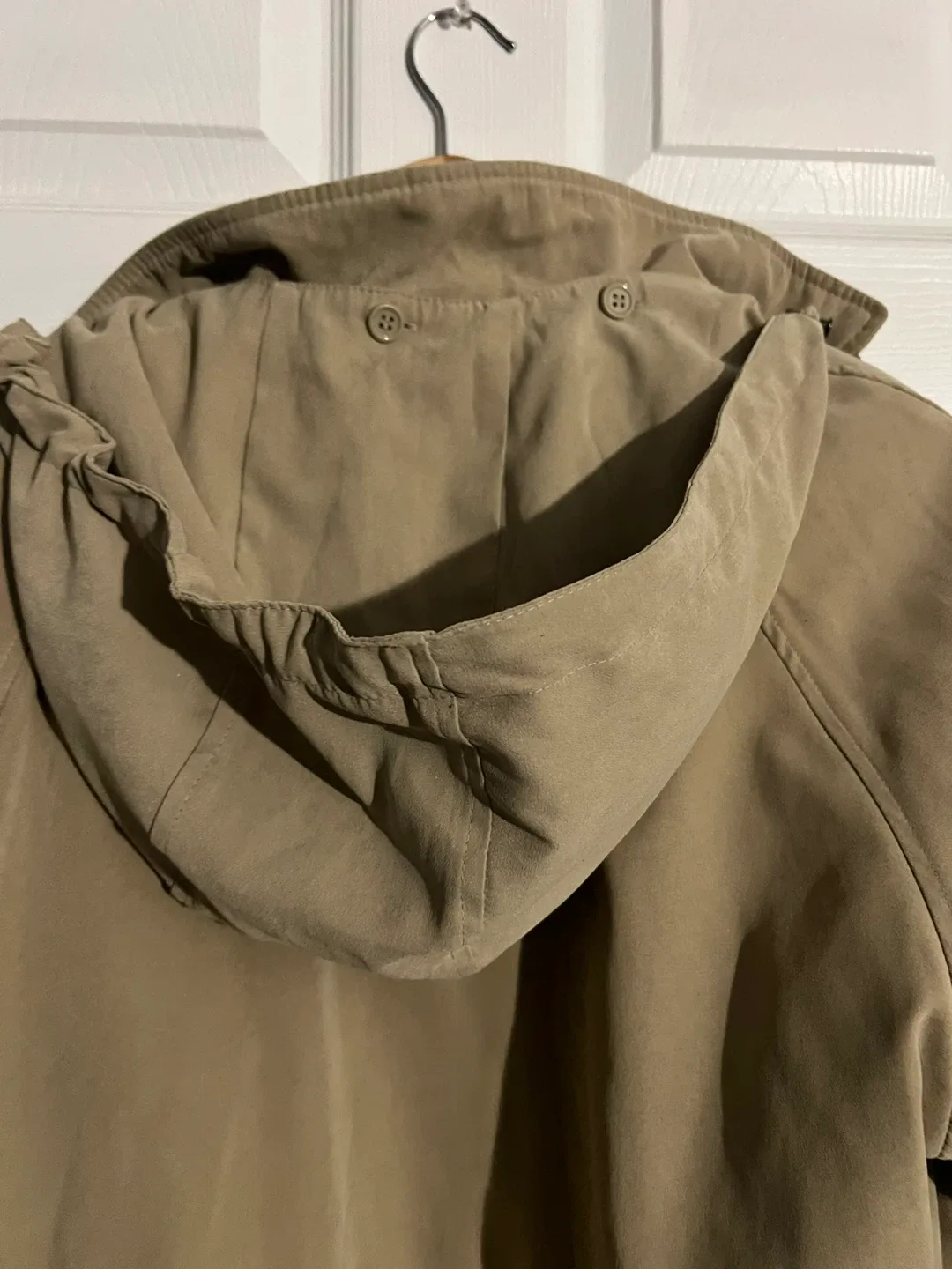 London Fog L Petite Tan Hooded coat image indicator(3)