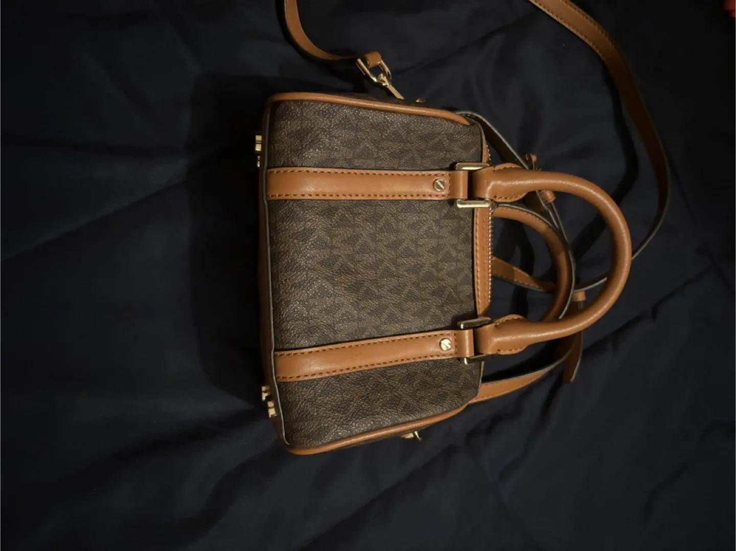 Michael Kors Brown Mini Barrel Bag image indicator(3)