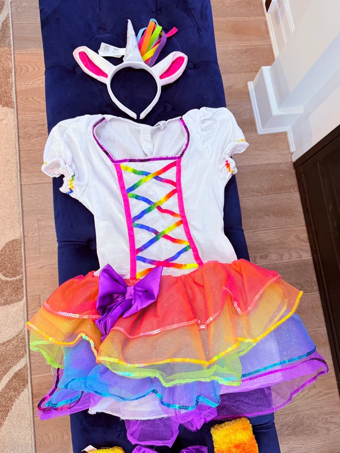 Rainbow Unicorn Halloween Costume - Size Large (12-14) image indicator(4)