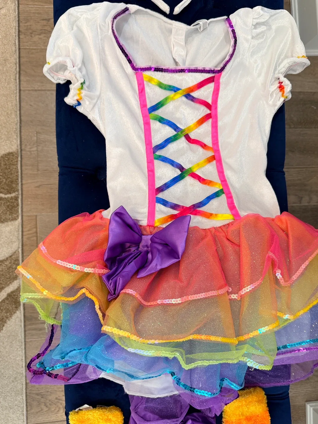 Rainbow Unicorn Halloween Costume - Size Large (12-14) image indicator(6)