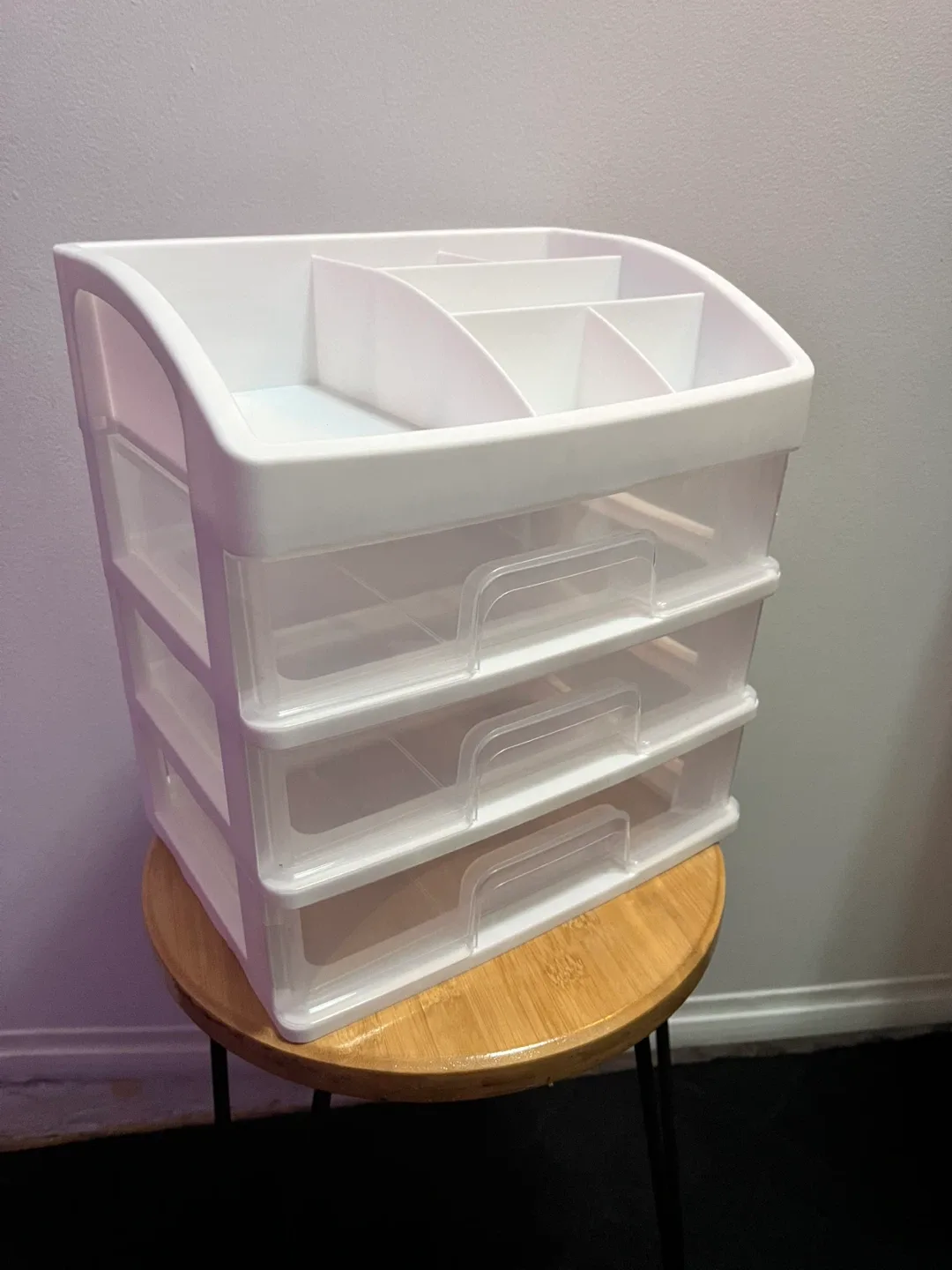 White Plastic Drawer Organizer